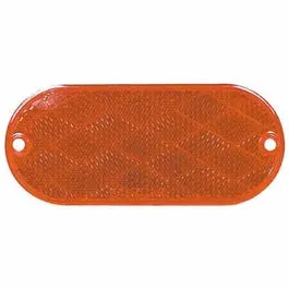 Amber Self-Adhesive Oval Trailer Reflector – 4-3/8″ x 1-7/8″