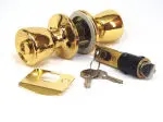American Hardware Entrance Door Lock Set – Keyed Entry with Deadbolt