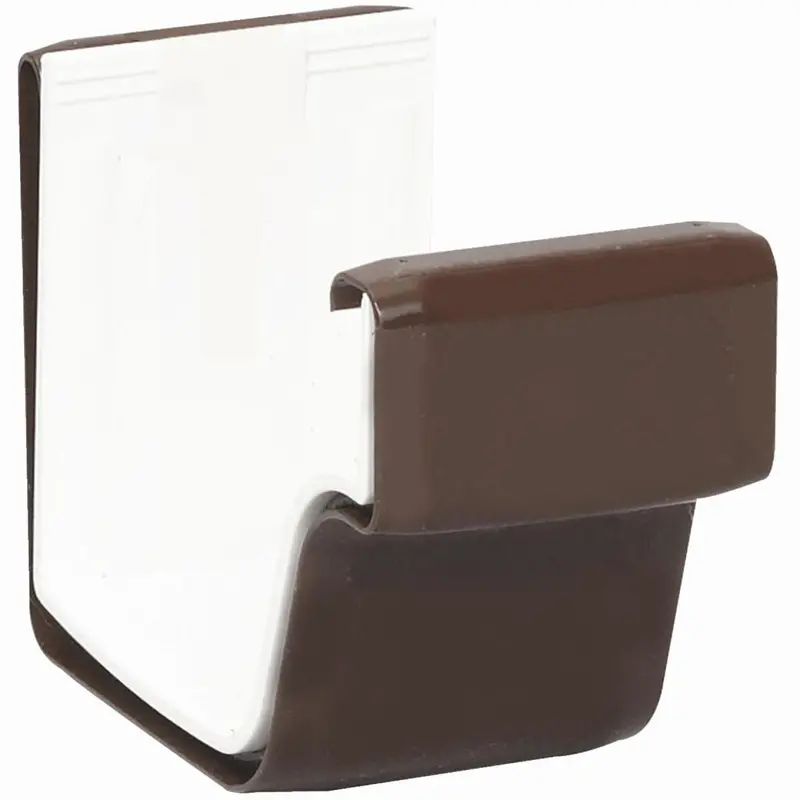 Amerimax 5-Inch K-Style Brown Vinyl Gutter Slip Joint Connector