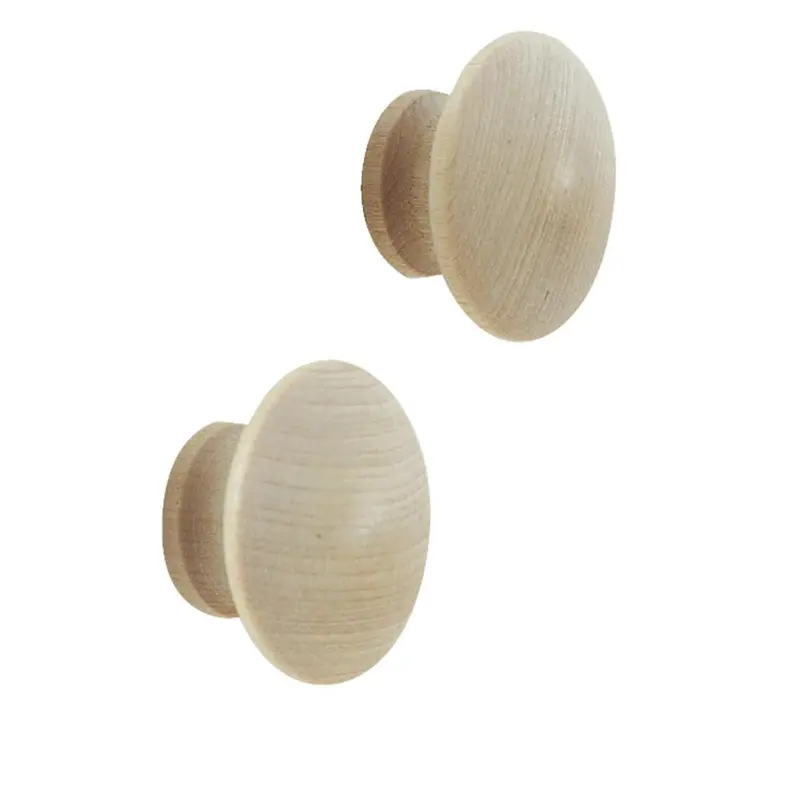 Amerock Allison Collection 1.5-Inch Wooden Cabinet Knobs – Set of Two