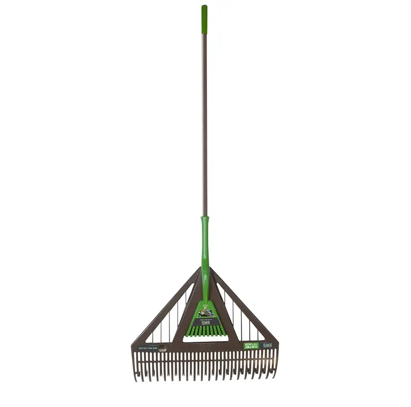 Ames Dual-Tine Poly Leaf Rake with Integrated Hand Rake – Lightweight Yard Tool