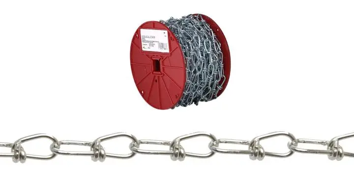 Apex Campbell Zinc-Plated 4/0 Inco Double Loop Chain – Heavy-Duty Linkage