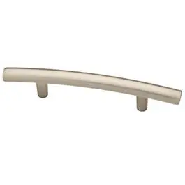 Arched Cabinet Pull – 3-Inch Satin Nickel Modern Drawer Pull