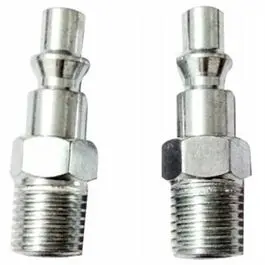 ARO-Style 1/4-Inch MNPT Plug Adapter – Pack of 2