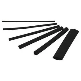 Assorted Black Heat Shrink Tubing Kit – 4-Inch Lengths, Sizes: 1/8″–1/4″, 1/16″–1/8″