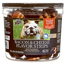 Bacon-Flavored Dog Treats – 30-Ounce Reusable Tub