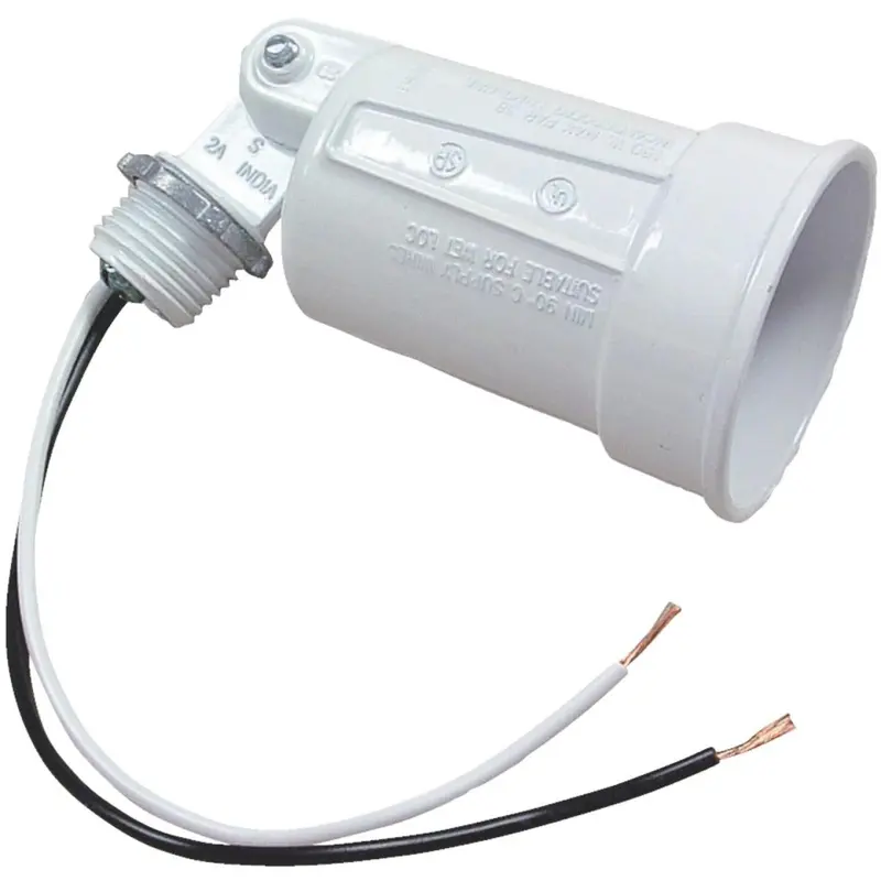 Bell 150W PAR38 White Weatherproof Outdoor Lampholder (Shrink-Wrapped)