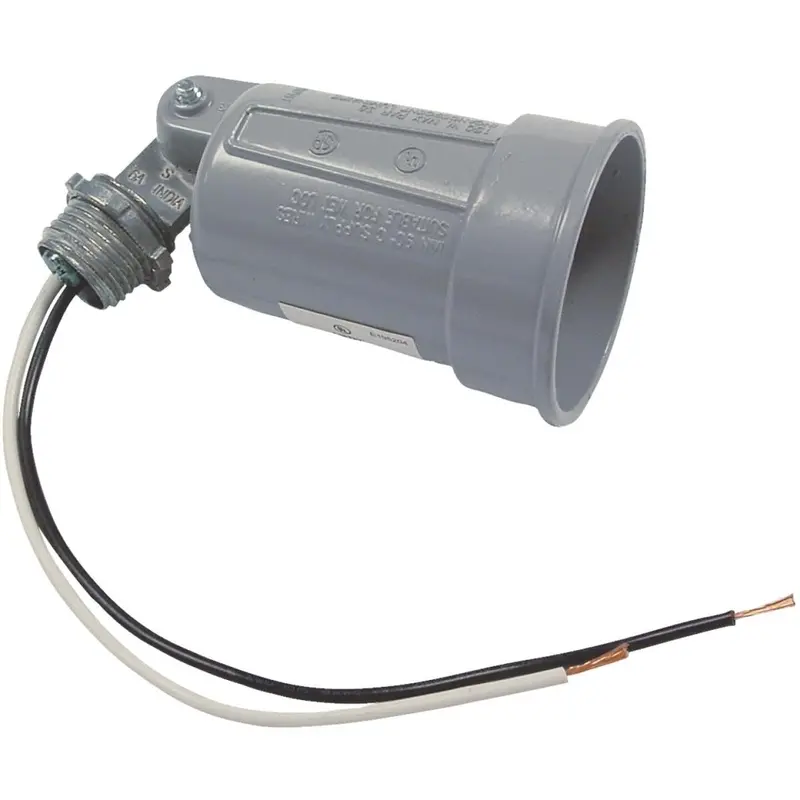 Bell PAR38 Outdoor Lampholder – 150W Gray Weatherproof Fixture (Single Bulb)