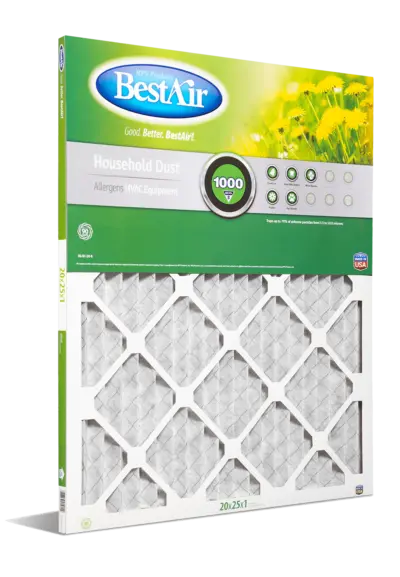 BestAir B1-2025-8-12 Pleated HVAC Filter – MERV 8 Rating