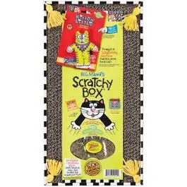 Big Mama’s Double-Wide Cat Scratch Box with Integrated Toy