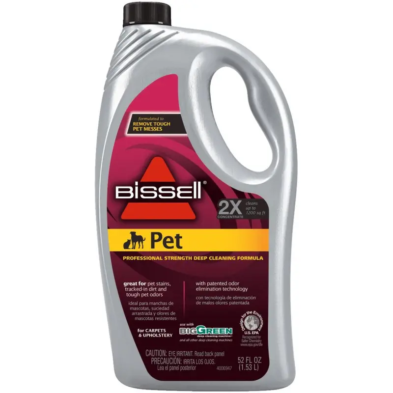 Bissell Pet Formula Carpet Cleaner – 52 oz Bottle