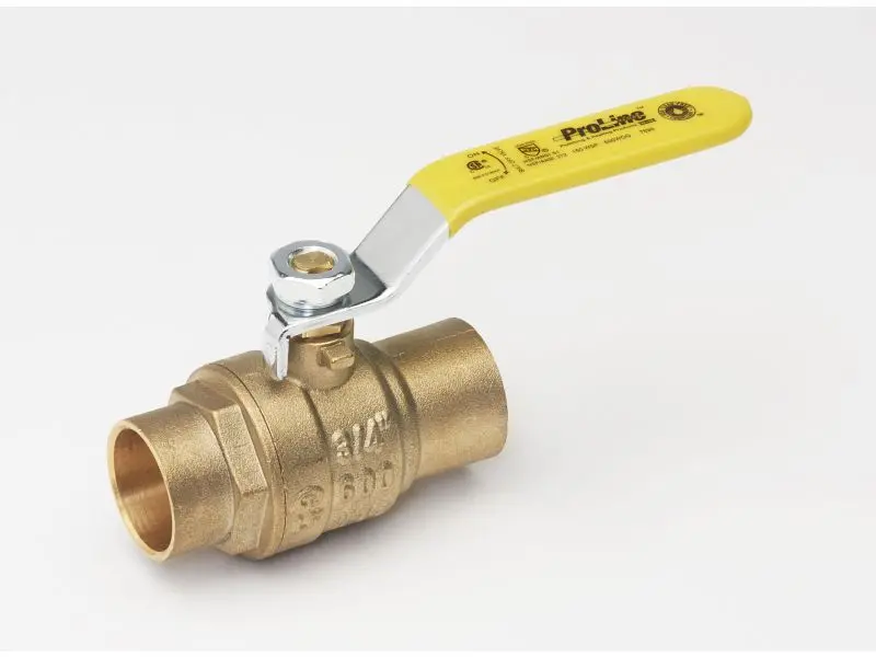 B&K Lead-Free Brass Ball Valve – 1-Inch Sweat-to-Sweat