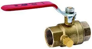 B&K Series 7700TD 3/4″ Forged Brass Stop & Waste Ball Valve