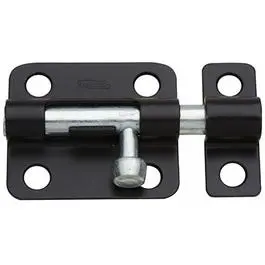 Black 2.5-Inch Barrel Bolt for Doors and Gates