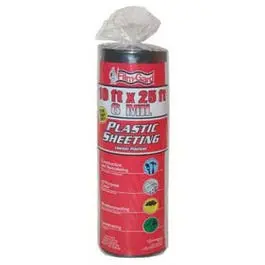 Black 6-Mil Polyethylene Plastic Sheeting – 10 ft × 25 ft