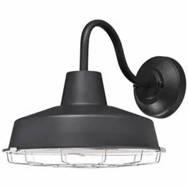 Black and Chrome LED Wall Fixture – Includes 13.4W Integrated Bulb