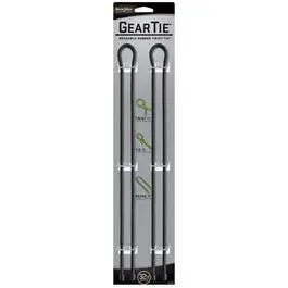 Black Gear Tie Bundle – 2-Pack, 32-Inch Heavy-Duty Cables