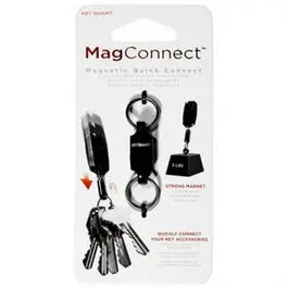 Black Magnetic Quick-Connect Key Holder for Easy Access