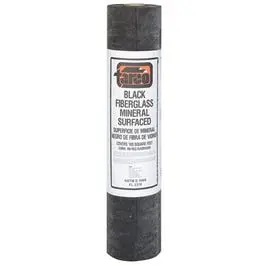 Black Mineral-Surfaced Roofing Roll – 36-Inch x 36-Foot