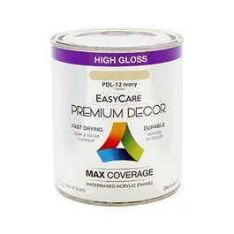 Black Satin Enamel Paint – Half-Pint (Premium Decor)