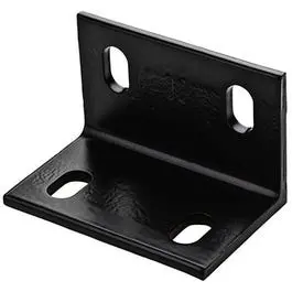 Black Steel Corner Brace – 4.6-Inch Length