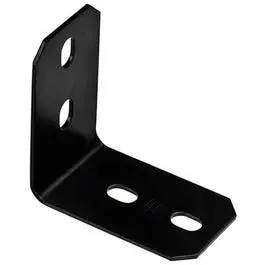 Black Steel Corner Brace – 4.9″ L-Shaped