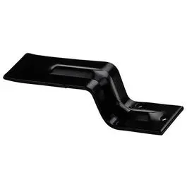 Black Steel Door Bar Holder – Open Position (6.3 x 1.5 Inches)