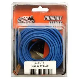Blue 16-Gauge Primary Electrical Wire – 24-Foot Spool