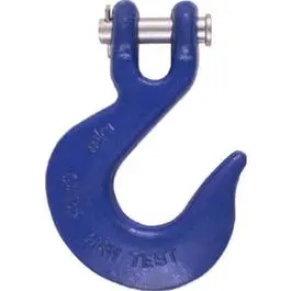 Blue Clevis Slip Hook with Latch – 3/8-Inch Capacity