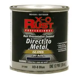 Blue Gloss Rust-Resistant Oil-Based Enamel – 1/2 Pint