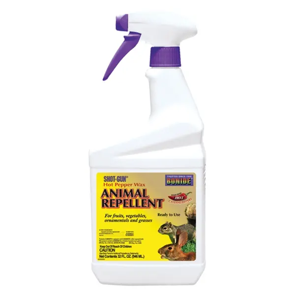 BONIDE Hot Pepper Wax Animal Repellent – Ready-to-Use 1-Quart Spray