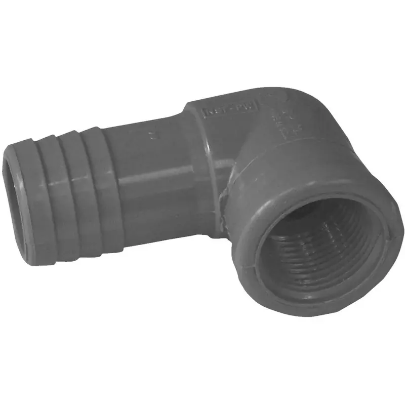 Boshart Polypropylene Reducing Insert Elbow – 1″ × 3/4″ FIP