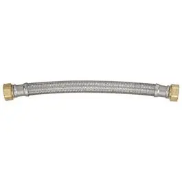 Braided Stainless Steel Water Heater Hose – 3/4″ FIP x 18″