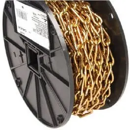 Brass #3 Coil Chain – 50-Foot Roll, Corrosion-Resistant & Flexible