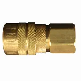 Brass M-Style Female Compressor Coupler – 3/8-Inch NPT