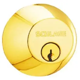 Bright Brass Single-Cylinder Deadbolt Lock – Polished Finish Door Lock