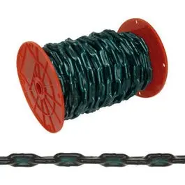 Bright Zinc Passing Link Chain – 2/0 Gauge, 125-Foot Length