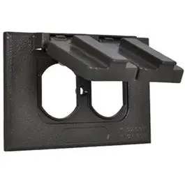 Bronze Single-Gang Horizontal Weatherproof Flip Cover