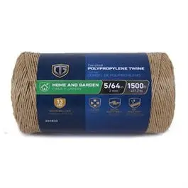 Brown Polypropylene Twine – 1500-Foot Spool