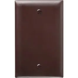Brown Urea Blank Wall Plate – Single-Gang Faceplate