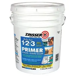 Bulls Eye 1-2-3 Water-Based Primer & Stain Killer – 5-Gallon Can
