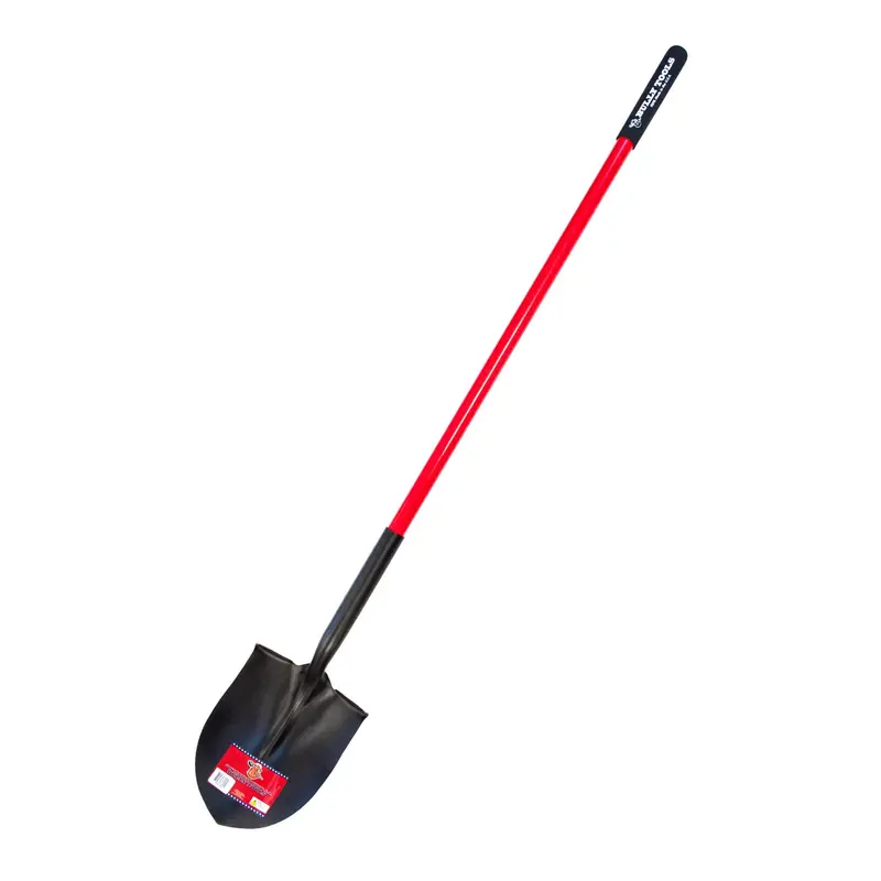 Bully Tools 14-Gauge Round-Point Shovel – Durable For Digging & Trenching