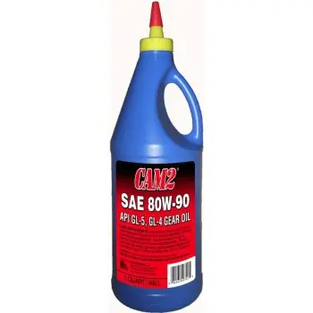 Cam2 80W-90 GL-5 Gear Oil – Synthetic-Blend Lubricant for Differentials & Transaxles (1 Qt)