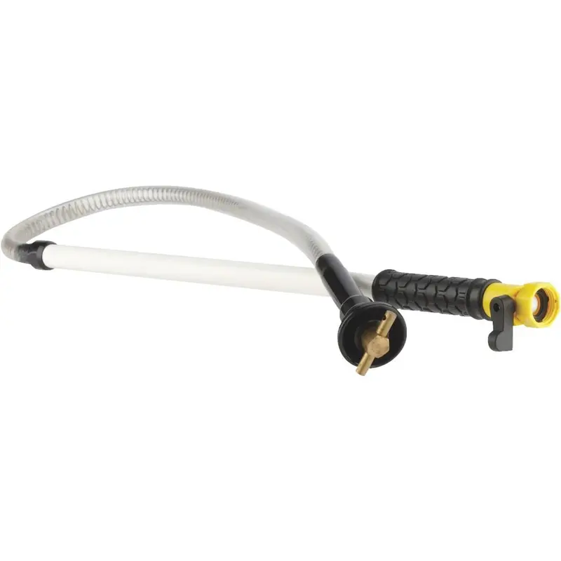 Camco Flexible Swivel RV Holding Tank Rinser with 1/4-Turn Shut-Off Valve