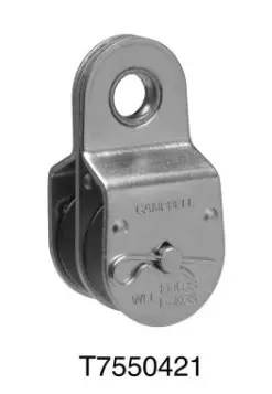 Campbell 1-1/2-Inch Double-Sheave Fixed-Eye Heavy-Duty Steel Pulley