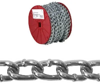 Campbell #20 Twist Link Machine Chain – Zinc-Plated, 70-Foot Reel
