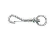 Campbell #407 3/4-Inch Swiveling Round Eye Spring Snap – Zinc-Plated Steel Fastener