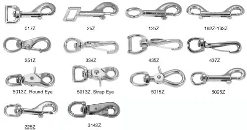 Campbell 5/8-Inch Swiveling Strap Eye Spring Snap – Zinc-Plated Steel Hook-and-Loop Fastener