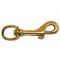 Campbell Bronze Swiveling Round Eye Bolt Snap – 3/8-Inch, Model #5025B
