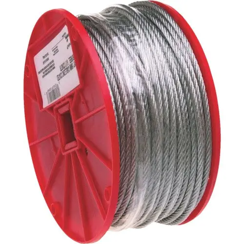 Campbell Galvanized Steel Wire Rope – 250-Foot Reel